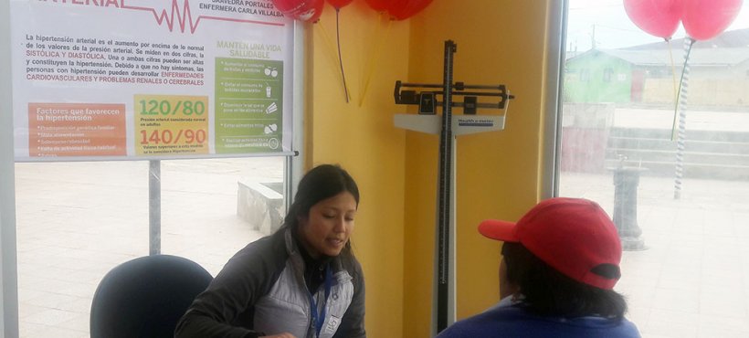 Equipo de la posta rural de Visviri conmemoró Día de la Hipertensión con operativo